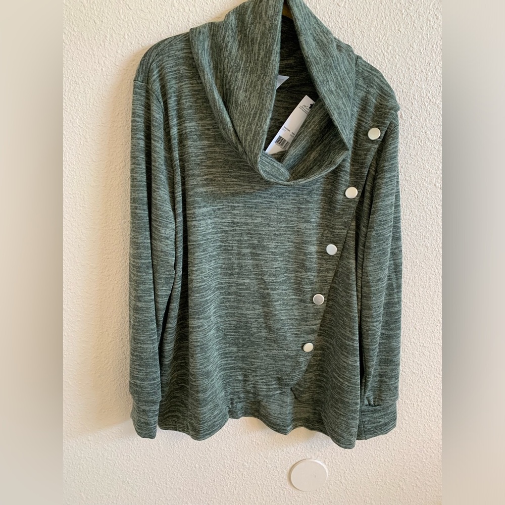 NY Collection Cowl Neck Sweater Top NWT🌴